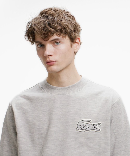 LACOSTE ラコステ ブランドロゴ 秋冬 AW スウェット コットン/ポリエステル グレー ユニセックス 36【古着】【中古】 中古・古着通販】LACOSTE (ラコステ) LACOSTE スウェット グレー