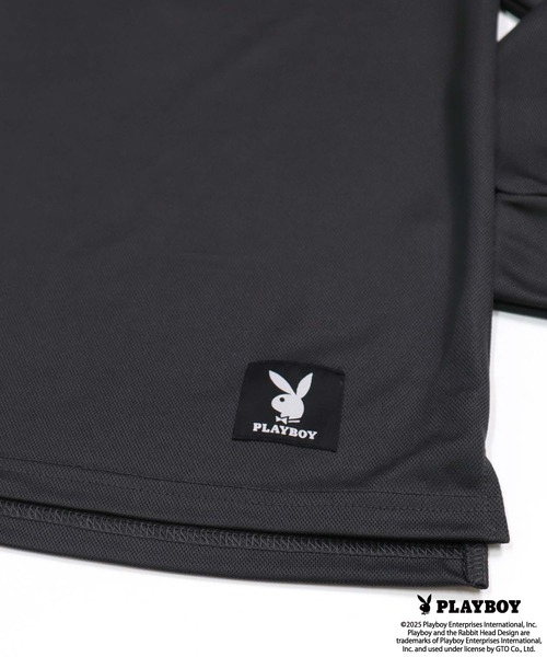PLAYBOY（プレイボーイ） tシャツ PLAYBOY鹿の子モックネック長袖 