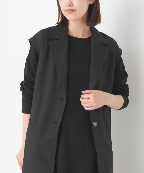 OMNES（ファッション） ベスト ジレ テーラードロングジレ
