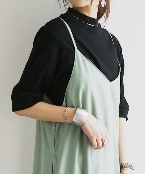 tシャツ コットンスムース タートルネックカットソー レディース コットンスムース タートルネックカットソー(51813653-2024