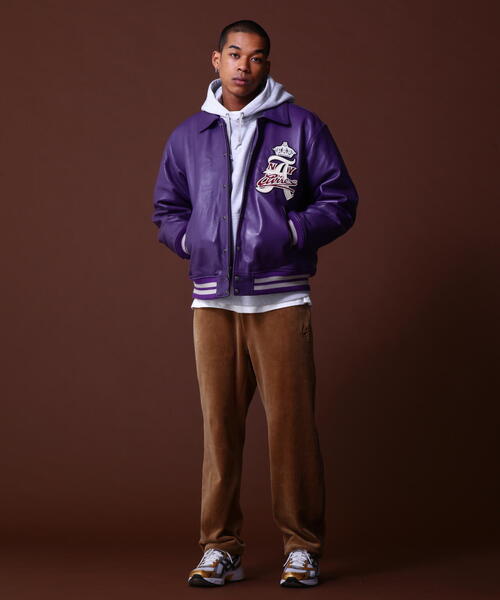 AVIREX アヴィレックス アーチロゴ スタジャン バーシティジャケット AVIREX スタジャン VARSITY JACKET CROWN LOGO / バーシティ