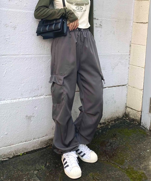 NANEA（ナネア） ワイドパンツ カーゴパンツ ルーズシルエットカーゴ