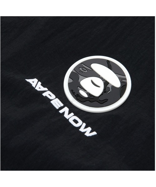 AAPE NOW ブラックジャケット Sサイズ AAPE BY A BATHING APE ナイロンジャケット NOW LIGHT WEIGHT