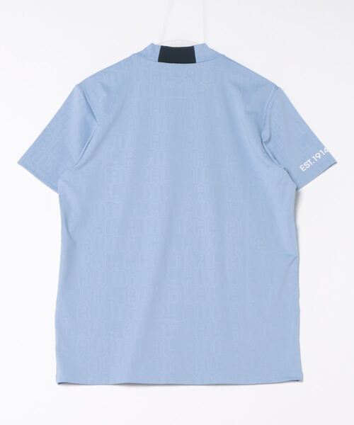 Admiral Golf tシャツ ロゴエンボス モックシャツ メンズ