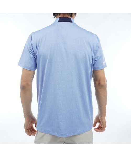 Admiral Golf tシャツ ロゴエンボス モックシャツ メンズ