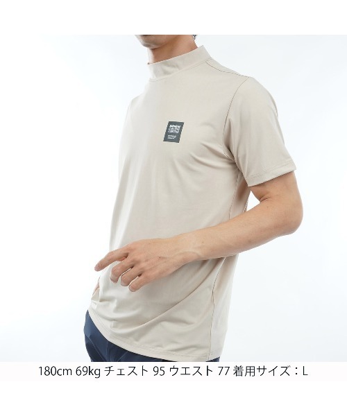 アドミラルゴルフ　ロゴエンボス モックシャツ　L ロゴエンボス モックシャツ ADLA403 – ADMIRAL