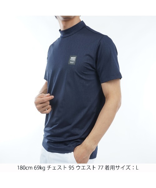 アドミラルゴルフ　ロゴエンボス モックシャツ　L ロゴエンボス モックシャツ ADLA403 – ADMIRAL