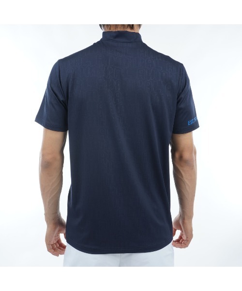 Admiral Golf tシャツ ロゴエンボス モックシャツ メンズ