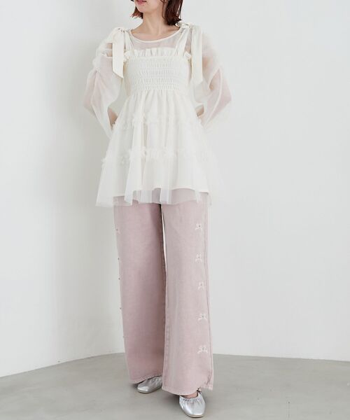 MAJESTIC LEGON（マジェスティックレゴン） ワイドパンツ ジーンズ