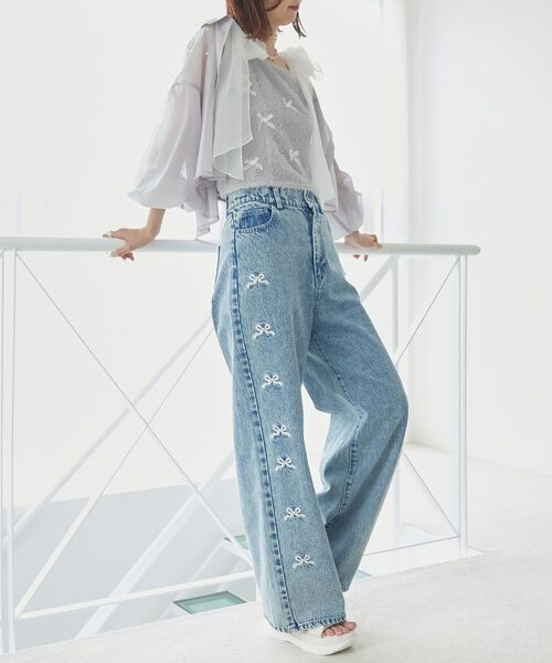 MAJESTIC LEGON（マジェスティックレゴン） ワイドパンツ ジーンズ