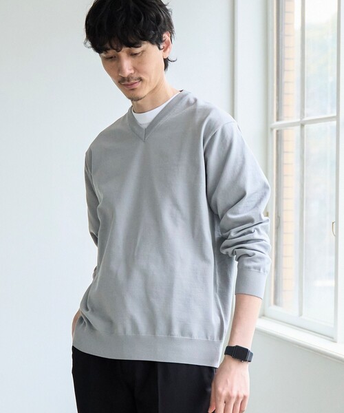 coen セーター ニット 「RONEL」ハイゲージクリアVネックニット