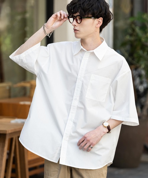 Rocky Monroe シャツ オーバーサイズ 無地/チェック柄/ストライプ柄