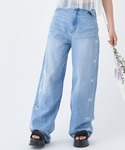 パンツ リボン刺しゅうワイドパンツ キッズ 子...の詳細画像2