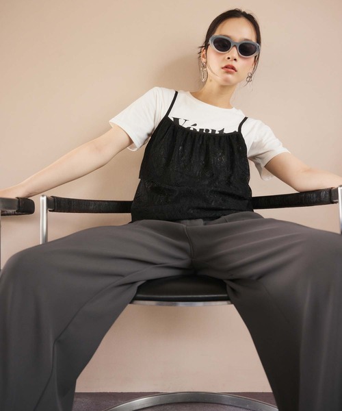 fifth パンツ ツータックとろみパンツ レディース : ZOZOTOWN