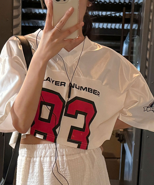 tシャツ ブロークコア半袖ワイドTシャツレディース クロップド丈