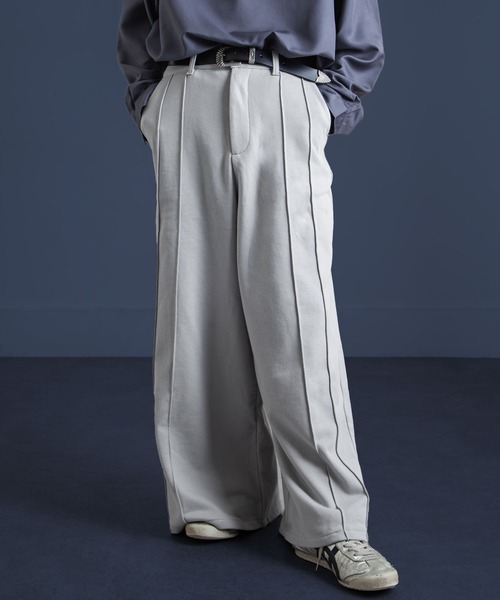 Nilway ワイドジップスラックス　Sサイズ Nilway（ニルウェイ） スウェットパンツ ジャージ 袴シルエット