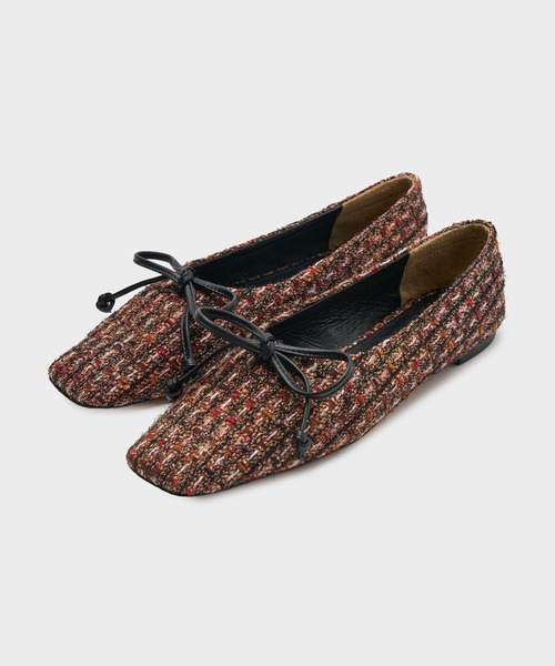 美品 PIPPICHIC AMBER BALLET ツイード バレエシューズ PIPPICHIC（ピッピシック） バレエシューズ パンプス 「PIPPICHIC