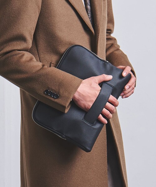 UNITED ARROWS クラッチバッグ マイクロファイバー メンズ