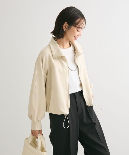 Green Parks（グリーンパークス） カーディガン スウェード調トラック