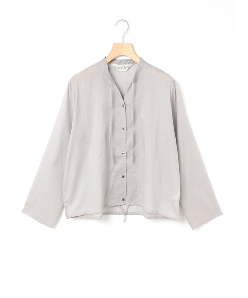 MidiUmi ブラウス シャツ リボンタイシャツ レディース