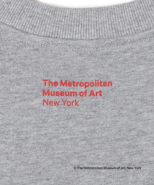tシャツ SHIPS Colors:THE MET コラボ エンブロイダリー  ボクシー スウェット レディース SHIPS Colors tシャツ Colors:THE MET コラボ エンブロイダリー