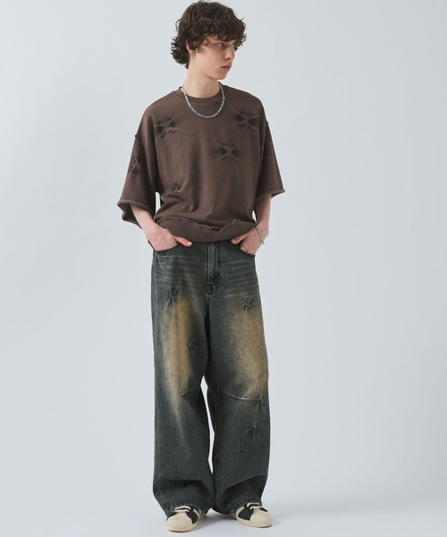 SWAGVIBE ジーンズ 「SWAGVIBE」Pinched Dye 3D Baggy Fit Denim