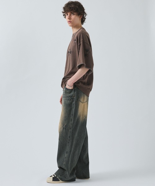 SWAGVIBE ジーンズ 「SWAGVIBE」Pinched Dye 3D Baggy Fit Denim
