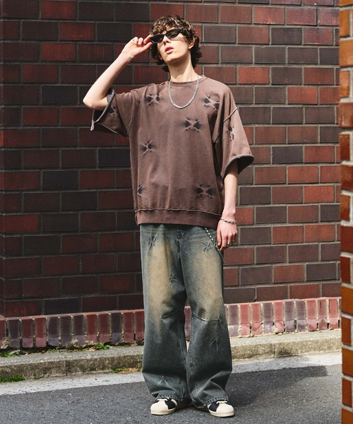 SWAGVIBE ジーンズ 「SWAGVIBE」Pinched Dye 3D Baggy Fit Denim