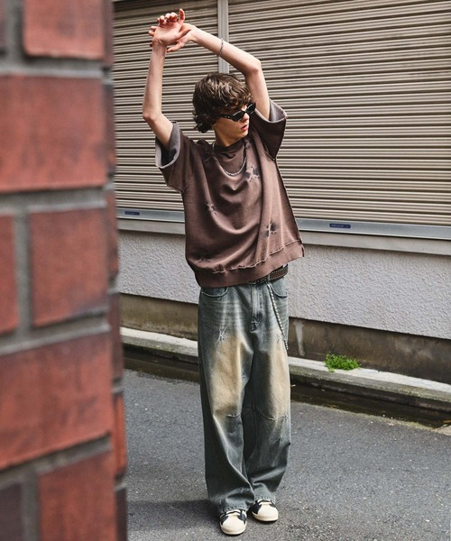 SWAGVIBE ジーンズ 「SWAGVIBE」Pinched Dye 3D Baggy Fit Denim