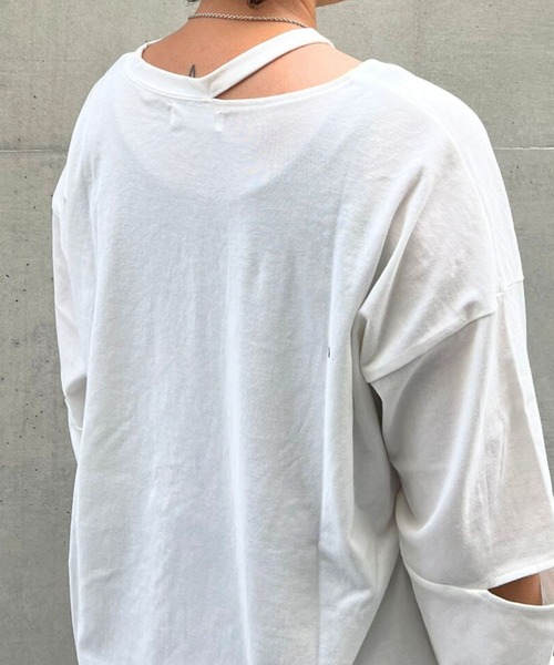 tシャツ 「 KariAng / カリアング 」 エルボースリットカットソー レディース KariAng tシャツ 「 / カリアング 」 エルボースリット