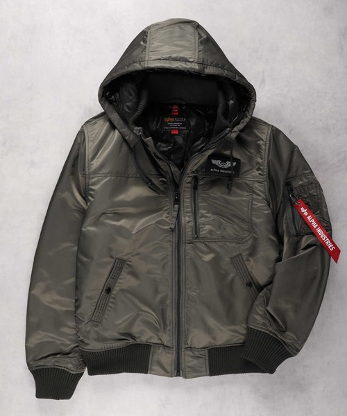 弥*衛様 ALPHA INDUSTRIES フーデッドリブジャケット サイズM Alpha Industries（アルファ・インダストリーズ） ブルゾン アウター