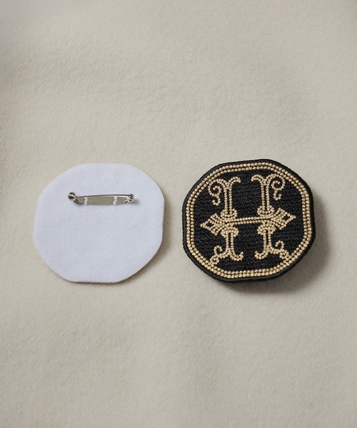 SALON adam et rope'（サロン アダム エ ロペ） ブローチ 刺繍ワッペン