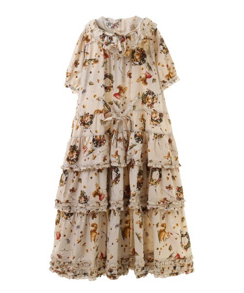 PINK HOUSE（ピンクハウス） ワンピース ウィンターフォレストトリート