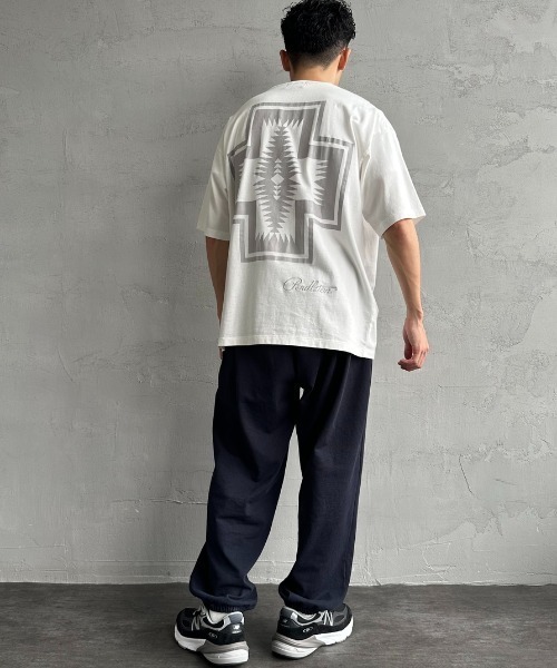 tシャツ 「PENDLETON/ペンドルトン」 別注 ピグメント染め ネイティブ柄バックプリントTシャツ レディース メンズ PENDLETON tシャツ 「PENDLETON/ペンドルトン」 別注 ピグメント