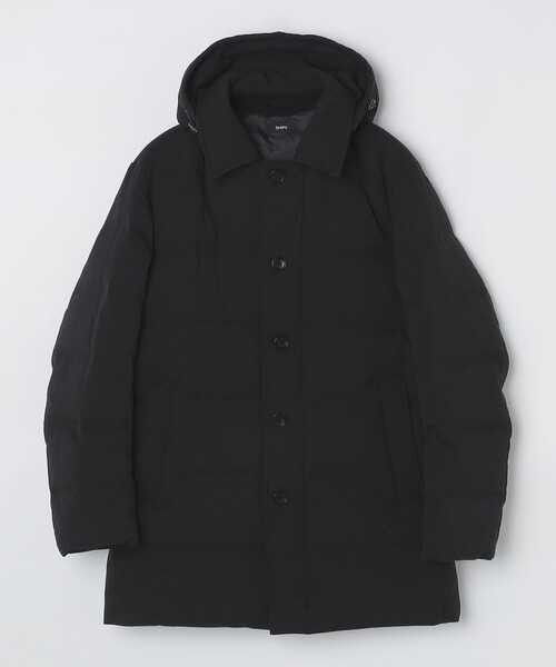 SHIPS（シップス） ダウンコート SMALL ブラック メンズ : ZOZOTOWN
