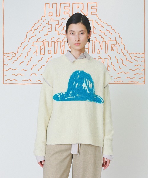 ニット セーター painter's hat knit top レディース