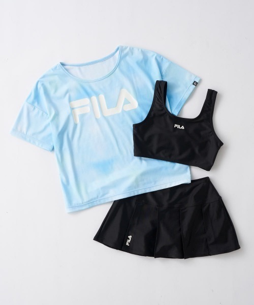 FILA - FILA 水着3テンセット フィラ（FILA）水着 3点セット ジュニア ガールズ 140～170cm UV