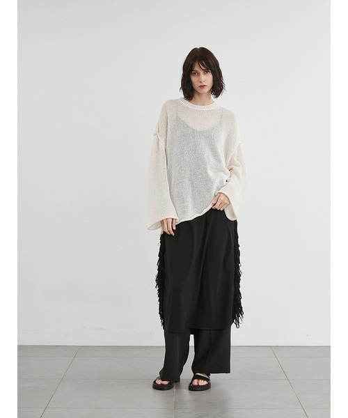 ニット セーター シアーニットプルオーバー レディース styling/ ニット セーター シアーニットプルオーバー レディース