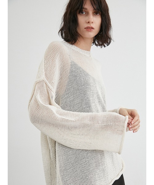 Styling/シアーニット styling/ ニット セーター シアーニットプルオーバー レディース