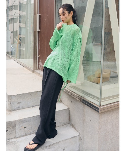 ニット セーター シアーニットプルオーバー レディース styling/ ニット セーター シアーニットプルオーバー レディース