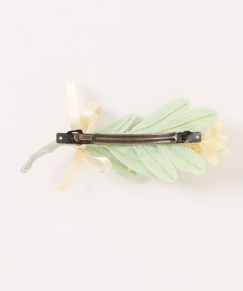 m.soeur（エムスール） ヘアクリップ ミモザの花束バレッタ : ZOZOTOWN