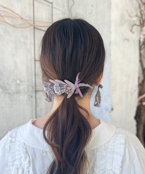 m.soeur（エムスール） ヘアクリップ ミモザの花束バレッタ : ZOZOTOWN