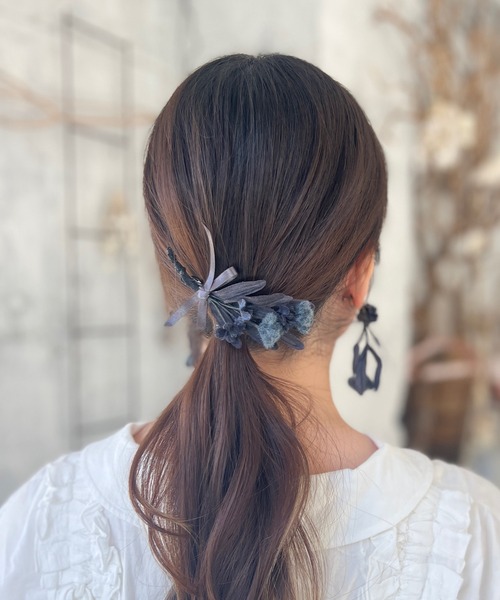 m.soeur（エムスール） ヘアクリップ ミモザの花束バレッタ : ZOZOTOWN