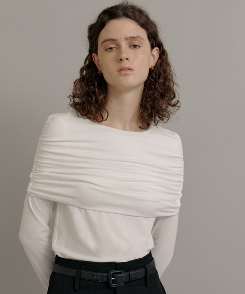 tシャツ 「kiehtova」SHEER COVER LONG TEE/シアーカバーロング ティーシャツ レディース