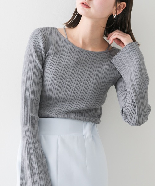 SENSE OF PLACE by URBAN RESEARCH ニット セーター ストラップ