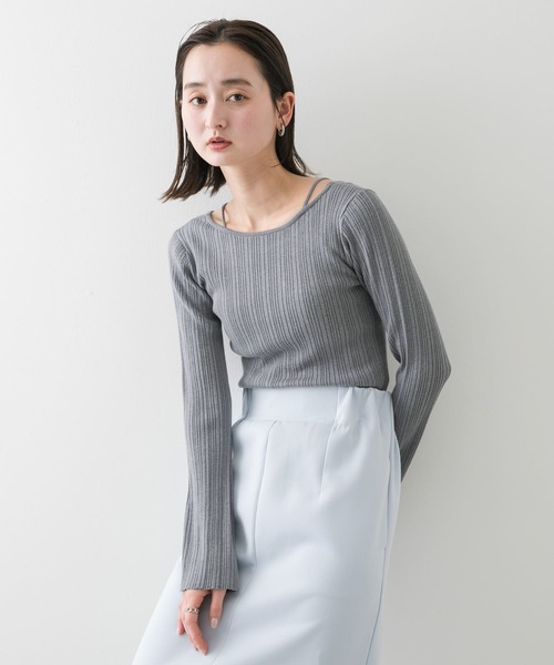 SENSE OF PLACE by URBAN RESEARCH ニット セーター ストラップ