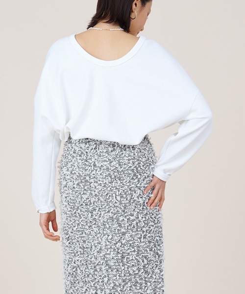 tシャツ 「marmors」2way ette pullover レディース marmors tシャツ 「marmors」2way georgette pullover