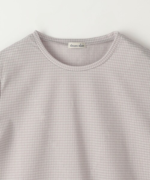 tシャツ 「Steven Alan」ギンガムチェック Tシャツ レディース STEVEN ALAN tシャツ 「Steven Alan」ギンガムチェック Tシャツ