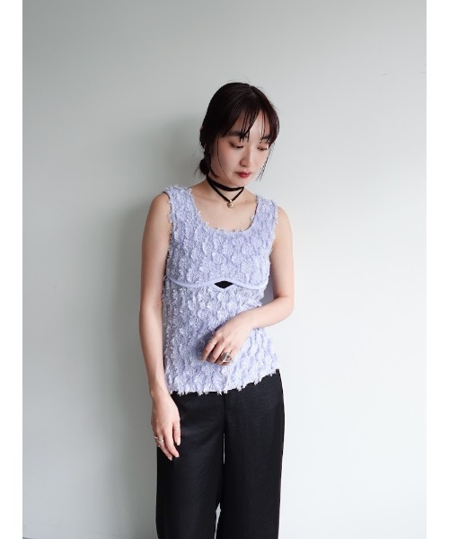 トップス sahara Fluffy Cutout Top Fluffy Cutout Top/フラッフィーカットアウトトップ（その他