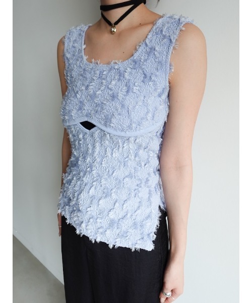 sahara Fluffy Cutout Top/フラッフィーカットアウトトップ